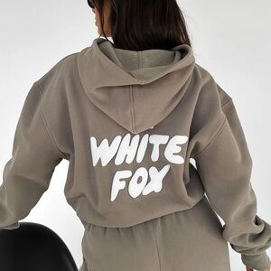 White Fox Boutique Brown Oversized Hoodie